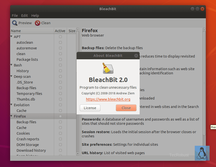 instal the new version for mac BleachBit 4.6.0